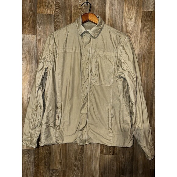 Carbon2Cobalt Men's Gearshift Shacket Wheat Beige Full Zip and Snap, Size XL - Picture 1 of 7